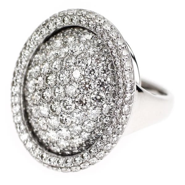 K18WG H&C DIAMOND RING - 2