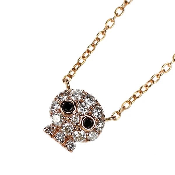 PONTE VECCHIO K18PG DIAMOND PENDANT NECKLACE: Ponte Vecchio K18PG Diamond Pendant Necklace Brand: Pontevecchio Type: pendant necklace Material: K18PG, Main Stone/Creation Natural Color: pink Gold Size: Necklace: Chain Length 40.5cm Accessories: