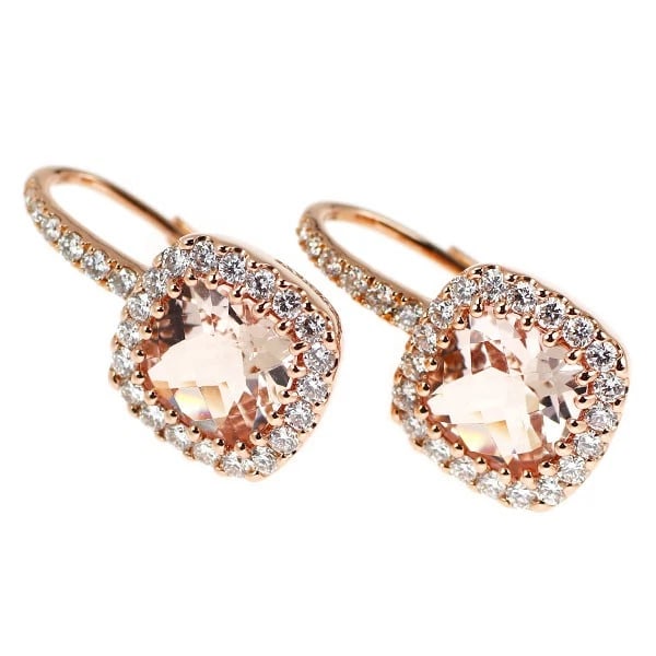 K18PG DIAMOND EARRINGS - 2