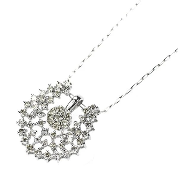 PT950/ PT900 DIAMOND PENDANT NECKLACE: Pt950/ Pt900 Diamond Pendant Necklace Brand: None Type: pendant necklace Material: Pt950/ Pt900, Main Stone/Creation Natural Color: Silver Size: Necklace: Chain Length ?45cm Accessories: None