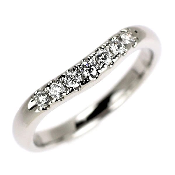 MIKIMOTO PT950 DIAMOND RING: Mikimoto Pt950 diamond ring Brand: Mikimoto Type: rings Material: Pt950, Main Stone/Creation Natural Color: Silver Size: US 4.75 - 5 Accessories: None Accessories Notice: When purchasing pre-owned