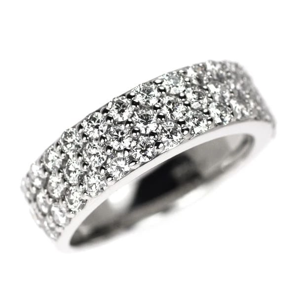 PT900 H&C DIAMOND RING: Pt900 H&C diamond ring Brand: None Type: rings Material: Pt900, Main Stone/Creation Natural Color: Silver Size: 4.5US Accessories: None Accessories Notice: When purchasing pre-owned goods, please