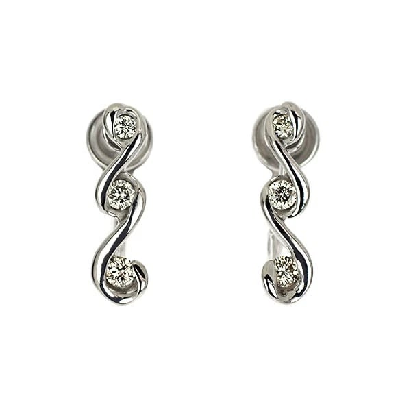 K14WG/ K10WG DIAMOND EARRINGS: K14WG/ K10WG Diamond Earrings Brand: None Type: earring Material: K14WG/ K10WG, Main Stone/Creation Natural Color: white Gold Size: Length/Width/Diameter (CM) 14.4 Accessories: None Accessories