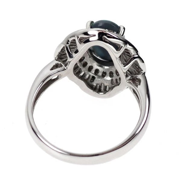 PT900 BLACK OPAL DIAMOND RING - 2