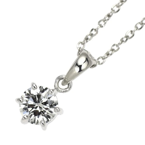 PT900/ PT850 DIAMOND PENDANT NECKLACE: Pt900/ Pt850 Diamond Pendant Necklace Brand: None Type: pendant necklace Material: Pt900/ Pt850, Main Stone/Creation Natural Color: Silver Size: Necklace: Chain Length ?45cm Accessories: None