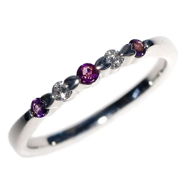 K18WG ALEXANDRITE DIAMOND RING: K18WG Alexandrite Diamond Ring Brand: None Type: rings Material: K18WG, Main Stone/Creation alexandrite Side Stone diamonds Color: white Gold Size: 7.25US Accessories: None Accessories Notice: When
