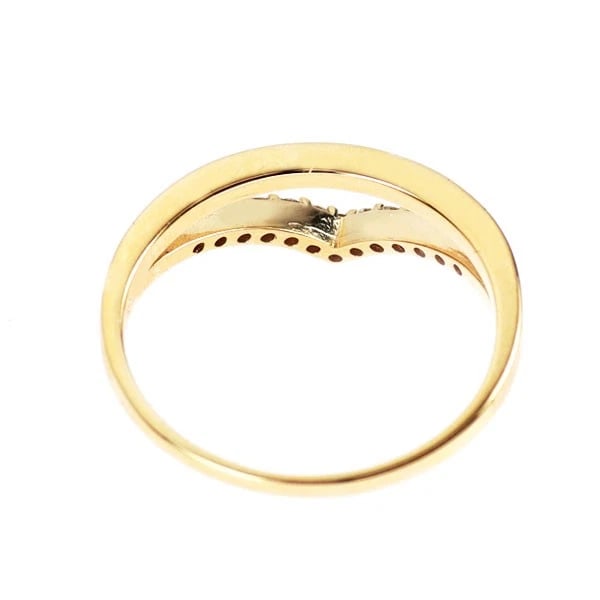 K18YG DIAMOND RING - 2