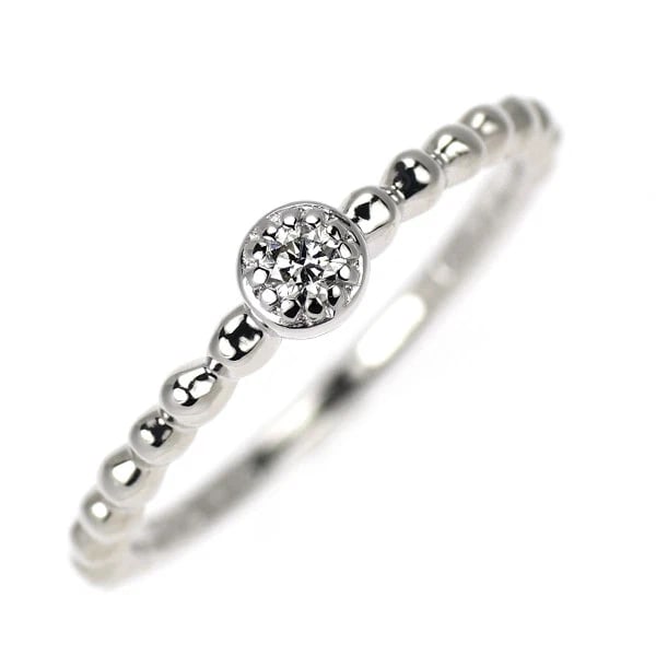 STAR JEWELLERY K18WG DIAMOND RING: Star Jewellery K18WG Diamond Ring Brand: star jewelry Type: rings Material: K18WG, Main Stone/Creation Natural Color: white Gold Size: US 2.75 - 3 Accessories: None Accessories Notice: When