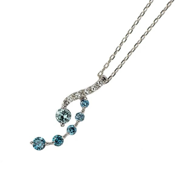 STAR JEWELRY K18WG DIAMOND PENDANT NECKLACE: Star Jewelry K18WG Diamond Pendant Necklace Brand: star jewelry Type: pendant necklace Material: K18WG, Main Stone/Creation Natural Color: white Gold Size: Necklace: Chain Length 40cm Accessories: