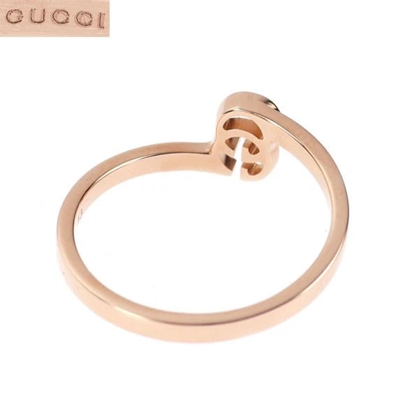 GUCCI K18PG RING GG RUNNING - 2