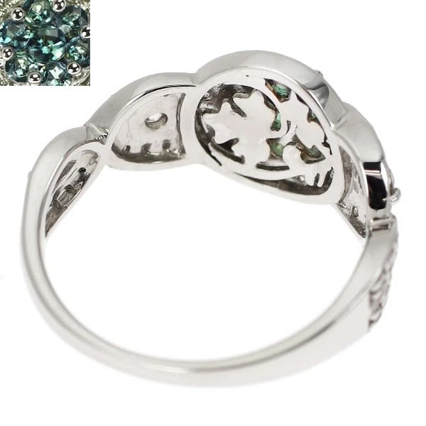 PT900 ALEXANDRITE DIAMOND RING - 2