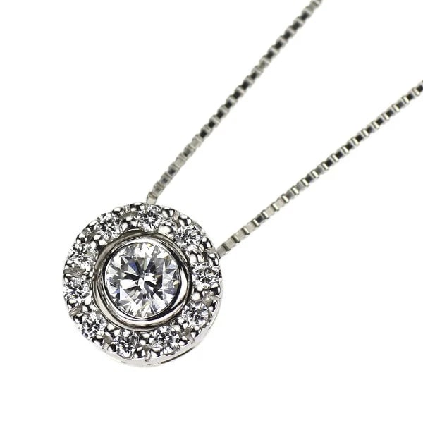 CANADIAN DIAMOND PT950/ PT850 DIAMOND PENDANT NECKLACE: Canadian Diamond Pt950/ Pt850 Diamond Pendant Necklace Brand: None Type: pendant necklace Material: Pt900/ Pt850, Main Stone/Creation Natural Color: Silver Size: Necklace: Chain Length ?45cm Acces