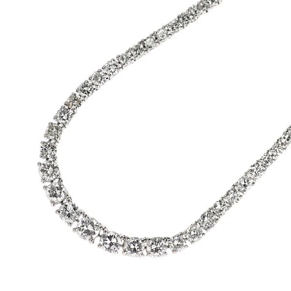 PT850 DIAMOND NECKLACE: Pt850 diamond necklace Brand: None Type: necklaces Material: Pt850, Main Stone/Creation Natural Color: Silver Size: Necklace: Chain Length42.5cm Accessories: None Accessories Notice: When purchasing