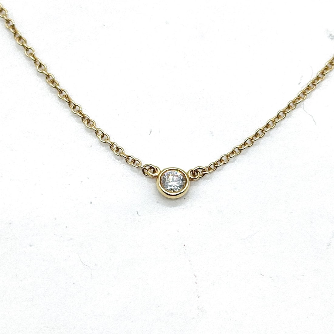 TIFFANY AND CO. NECKLACE BY THE YARD PERETTI NATURAL DIAMOND GOLD: Tiffany and Co. Necklace By the yard Peretti Natural Diamond Gold Brand: Tiffany and Co. Type: Necklace Material: Gold, Color: Yellow Gold Size: Pendant Size : 0.38X0.38 cm / 0.14X0.14 inch Chain Size