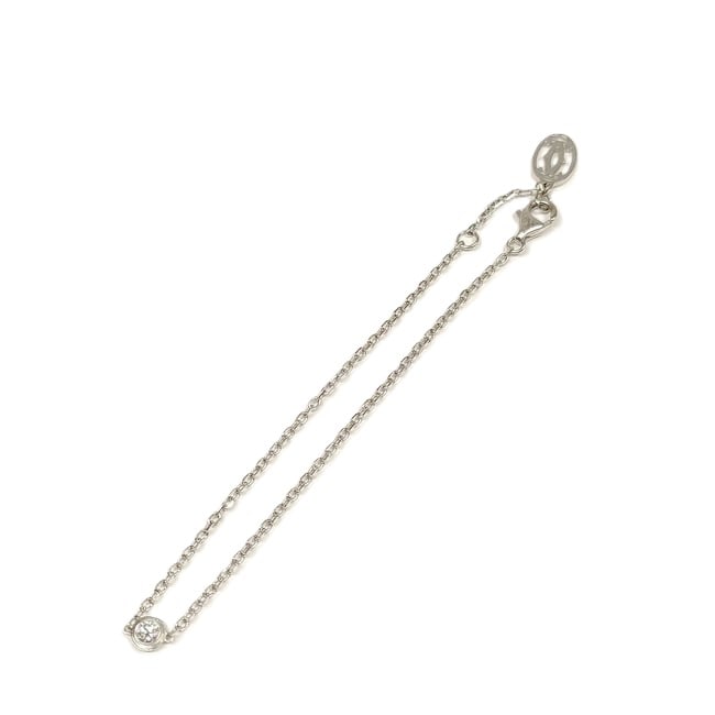 CARTIER BRACELET DAMOUR SM NATURAL DIAMOND GOLD: Cartier Bracelet Damour SM Natural Diamond Gold Brand: Cartier Type: Bracelet Material: Gold, Color: White gold Size: Pendant Size : 0.42X0.6 cm / 0.16X0.23 inch Chain Size : 17 cm / 6.69 inch Acc