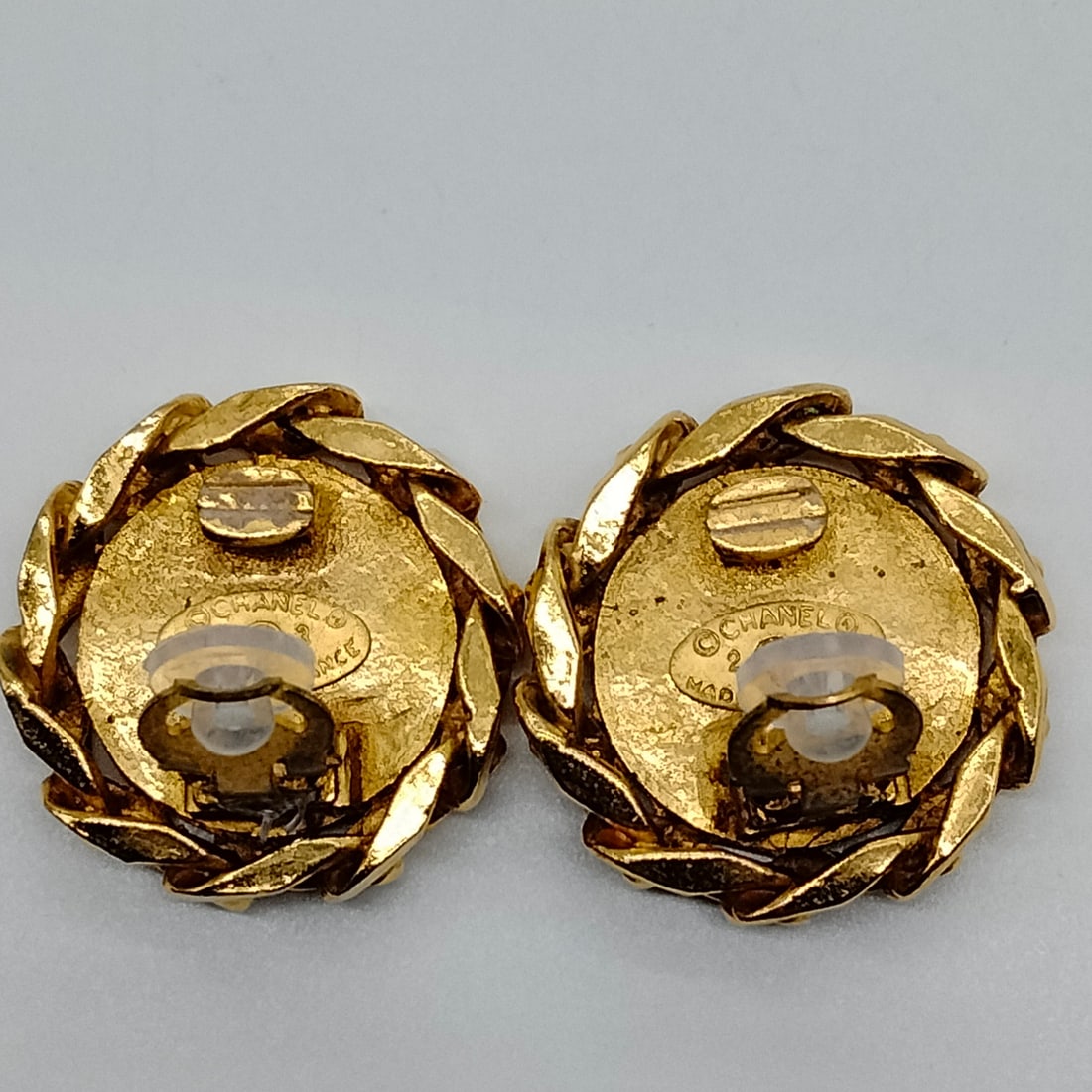 CHANEL EARRING GOLD - 5