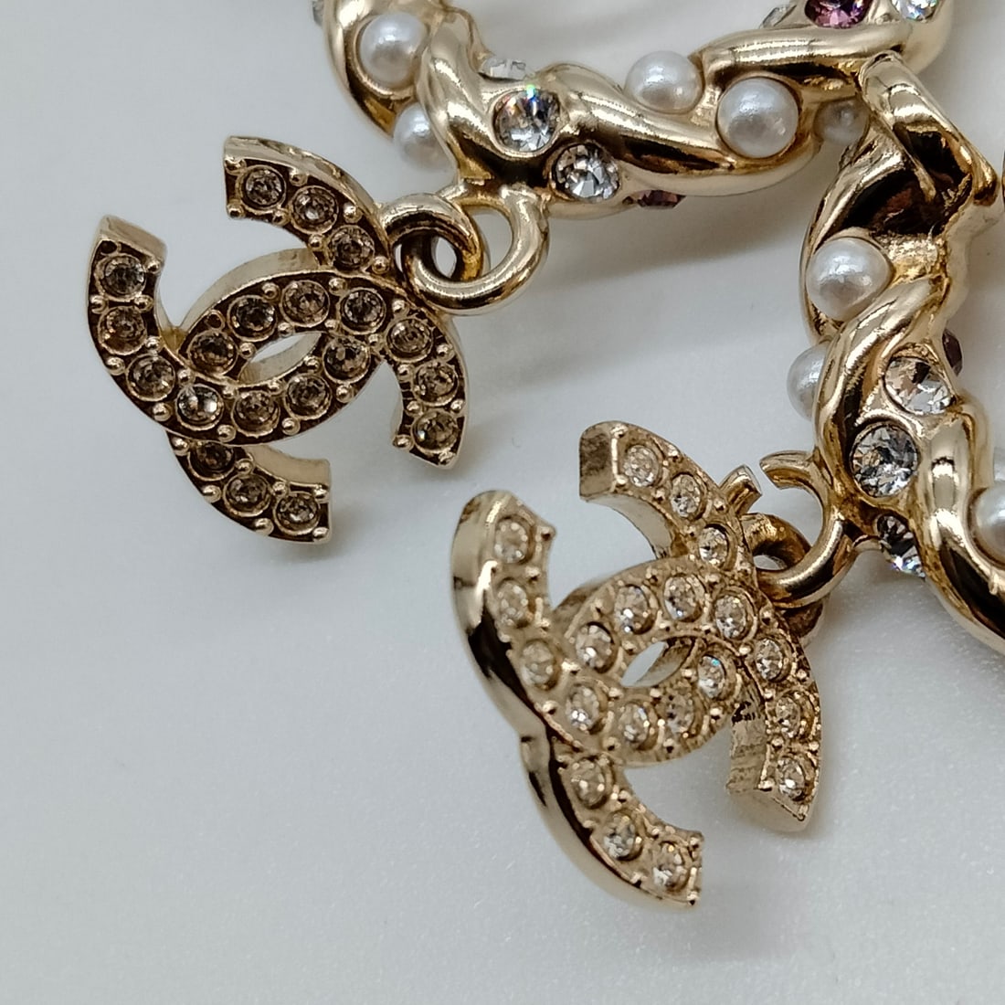 CHANEL EARRING GOLD - 5
