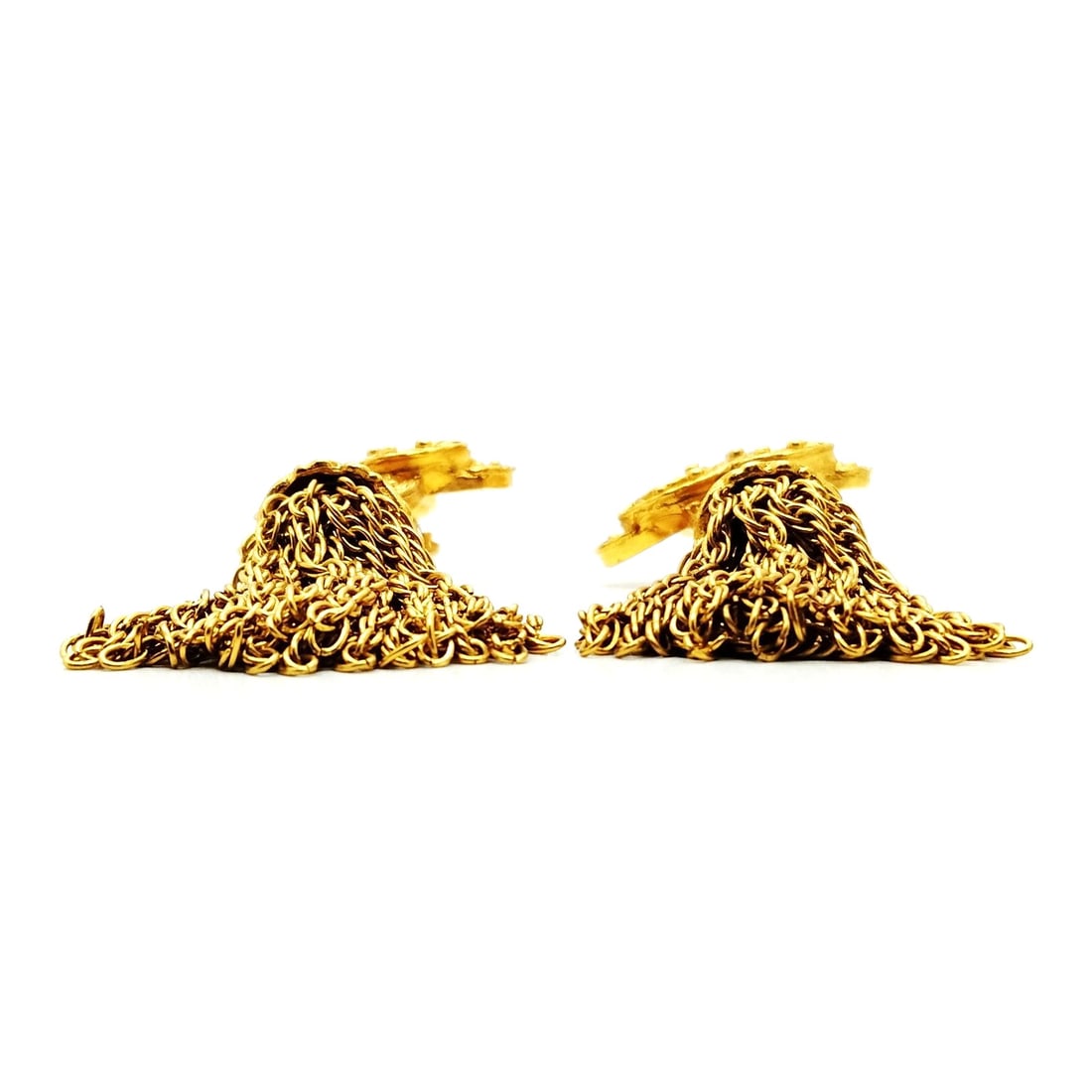 CHANEL EARRING GOLD - 3