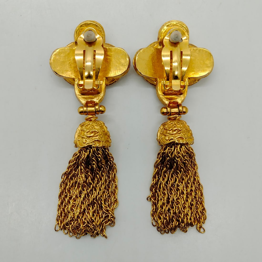 CHANEL EARRING GOLD - 4