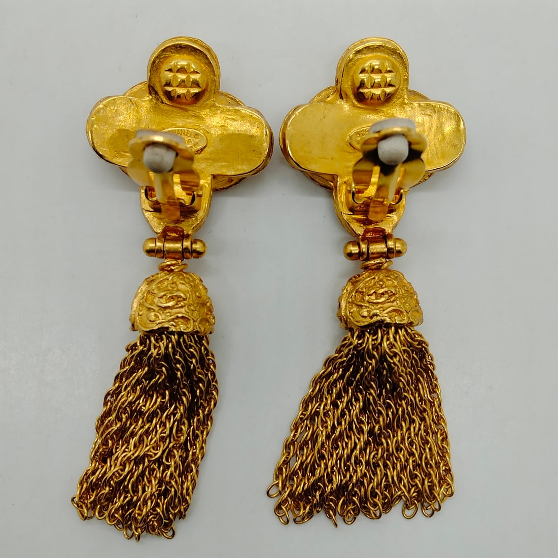 CHANEL EARRING GOLD - 5