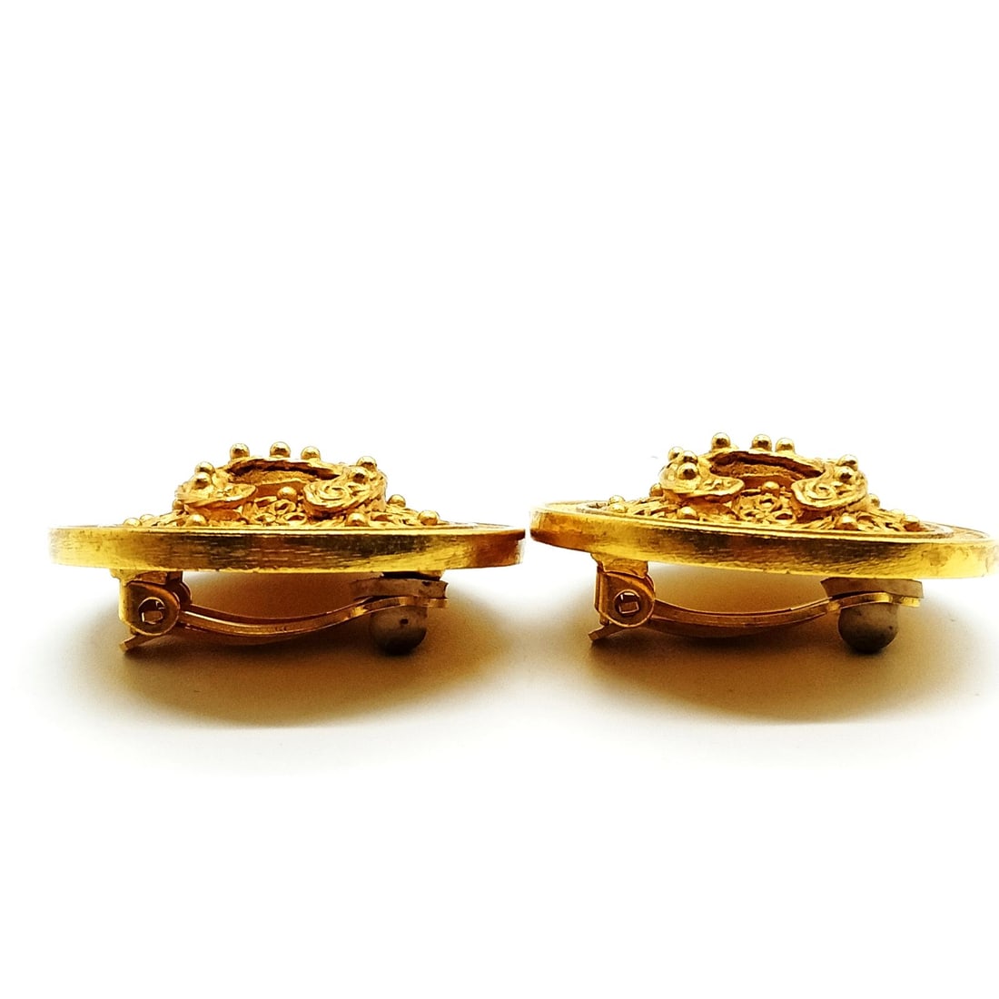 CHANEL EARRING GOLD - 3