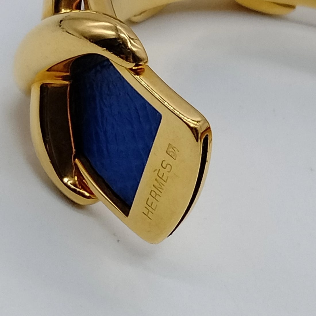 HERMES BANGLE GOLD BLUE - 5