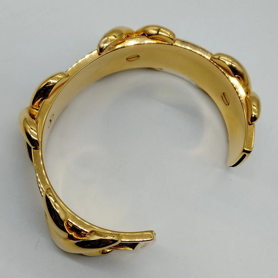 HERMES BANGLE GOLD BLUE - 6