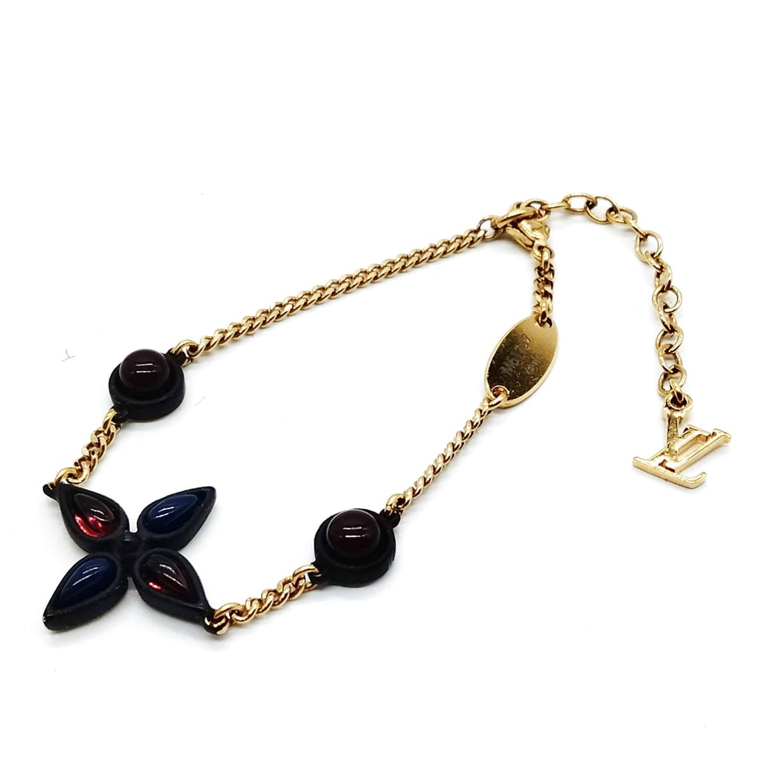 LOUIS VUITTON BRACELET GOLD PURPLE (1 of 2)