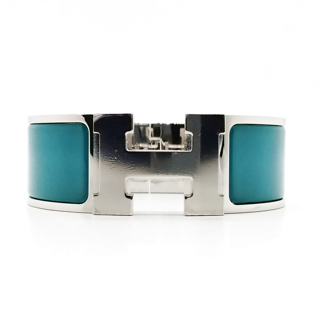 HERMES BANGLE SILVER BLUE - 2