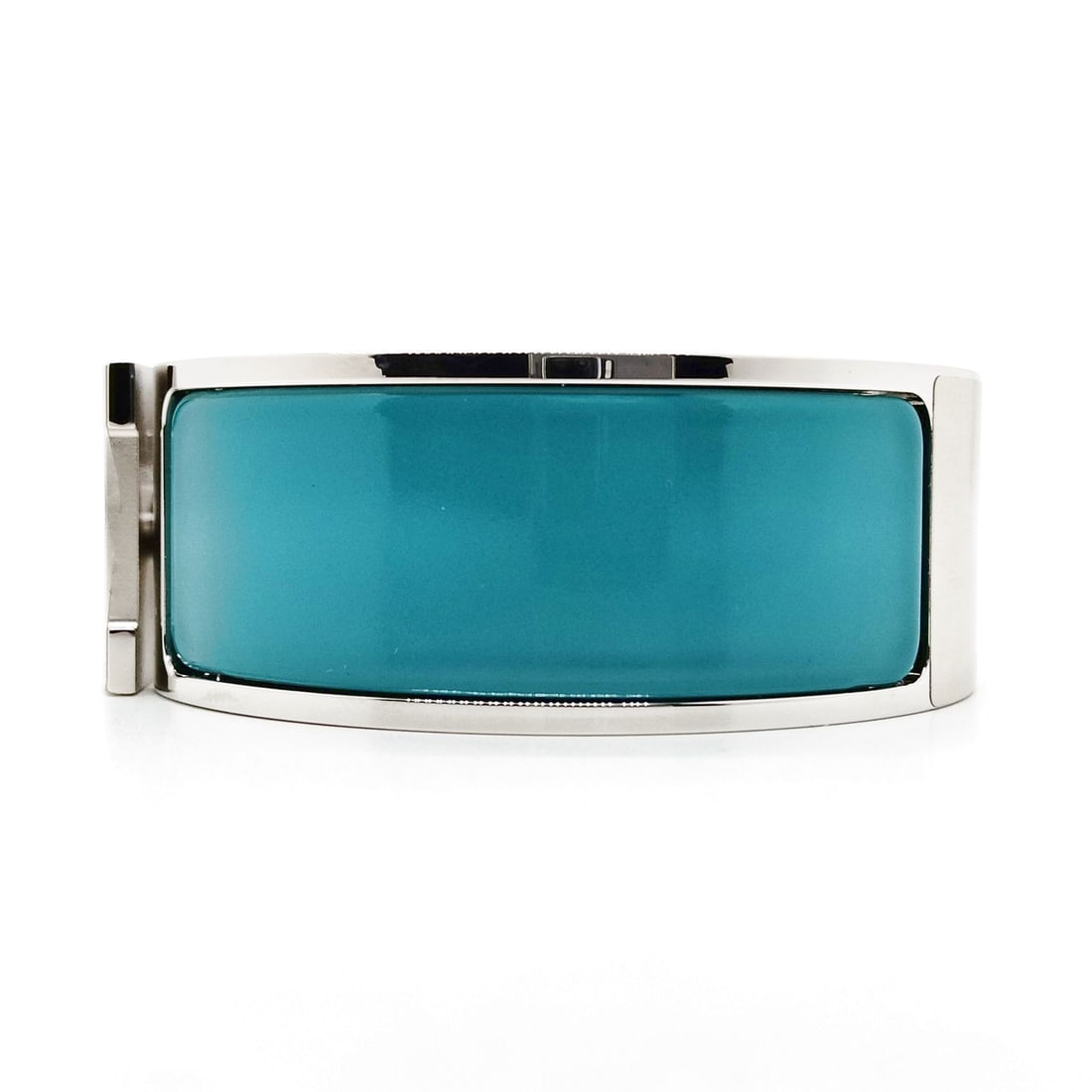 HERMES BANGLE SILVER BLUE - 3