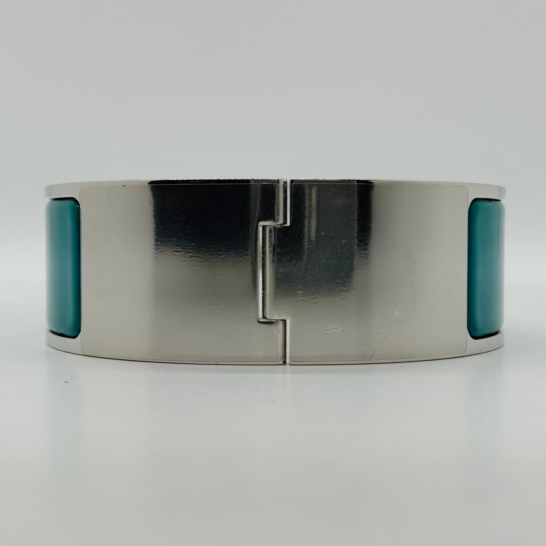 HERMES BANGLE SILVER BLUE - 4