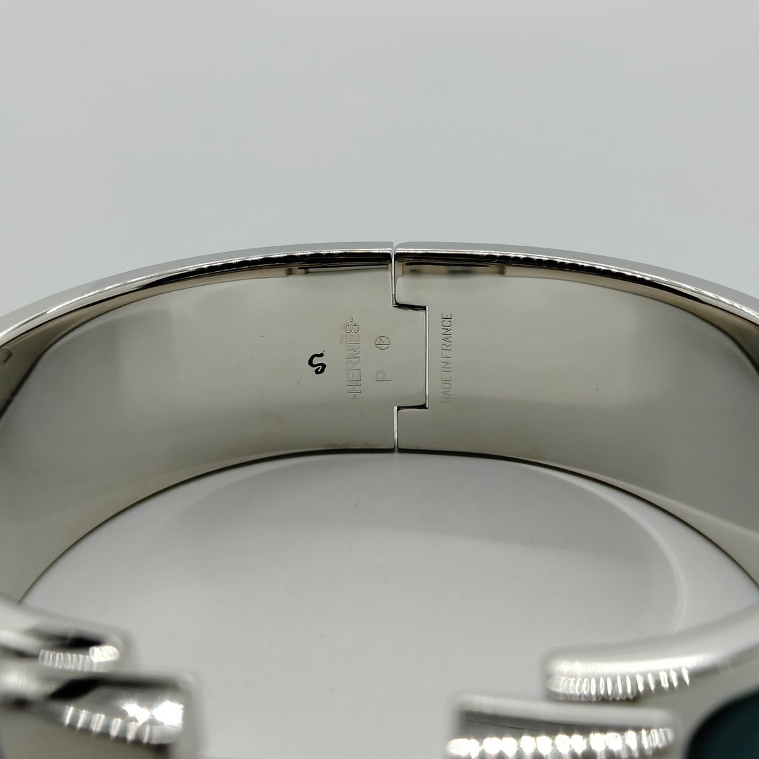HERMES BANGLE SILVER BLUE - 5