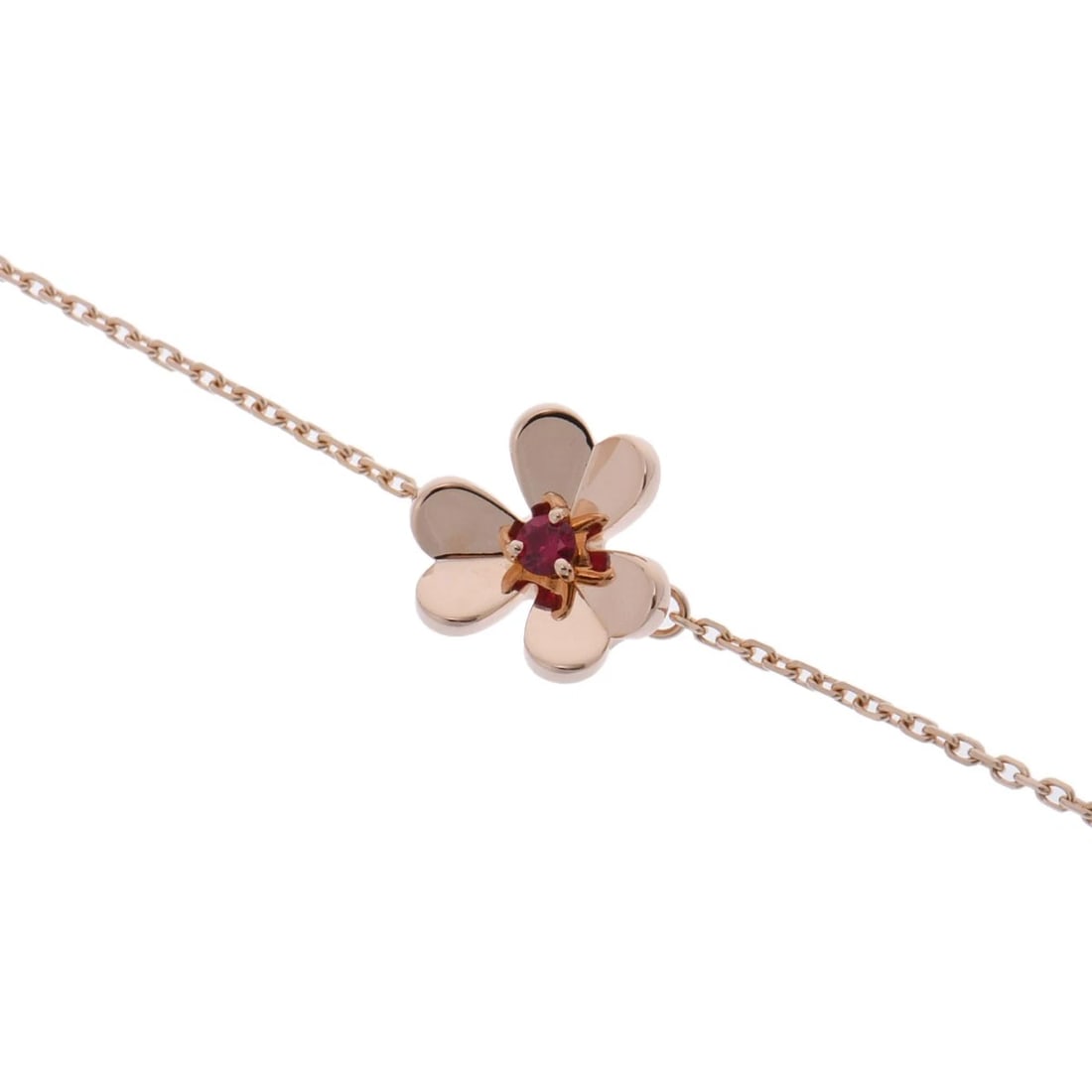 VAN CLEEF & ARPELS UNISEX BRACELET 18K PINK GOLD PG RUBY: Van Cleef & Arpels unisex Bracelet 18K pink gold PG Ruby Brand: Van Cleef & Arpels Type: Bracelet Material: 18K pink gold PG, Main Stone/Creation Ruby Color: Pink Gold Size: Breath width:about