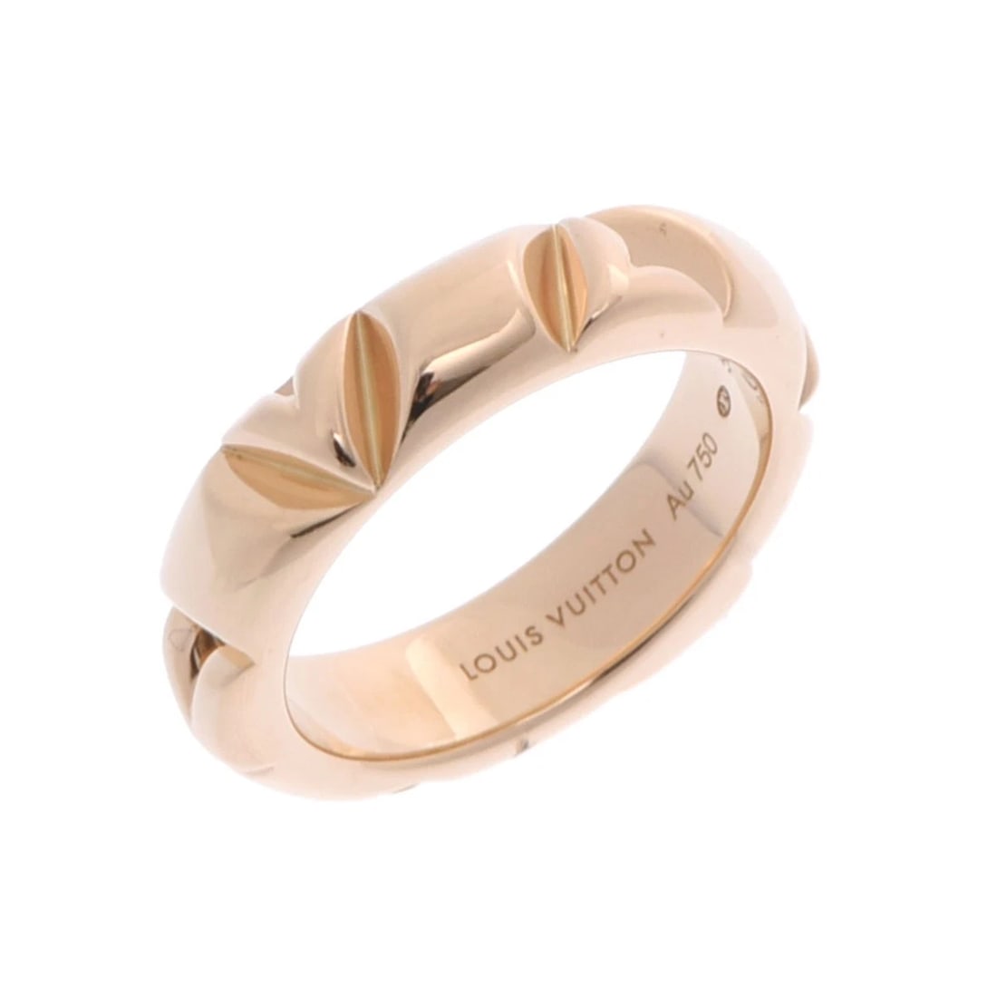 LOUIS VUITTON RING LV VOLTMULTI: LOUIS VUITTON Ring LV Voltmulti Brand: LOUIS VUITTON Type: Ring Material: K18 Yellow Gold YG, Color: Yellow Gold Size: 5.25 US Accessories: None Accessories Notice: When purchasing pre-own
