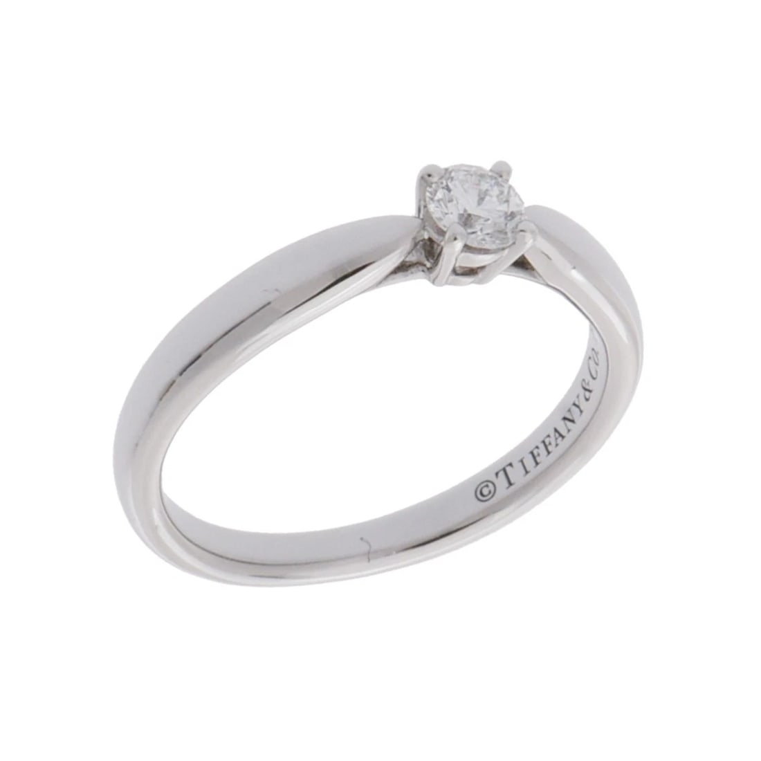 TIFFANY & CO. RING DIAMOND HARMONY SOLITAIRE RING: TIFFANY & Co. Ring diamond Harmony Solitaire Ring Brand: TIFFANY & Co. Type: Ring Material: Pt950Platinum, Main Stone/Creation Natural Color: Silver Size: 5.25 US Accessories: None Accessories