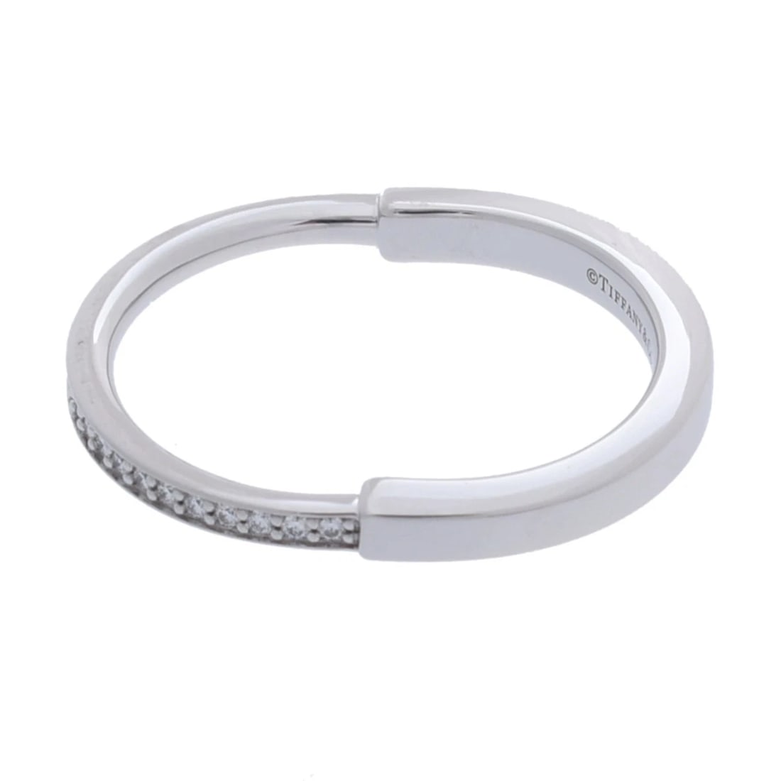 TIFFANY & CO. RING DIAMOND LOCK RING - 2