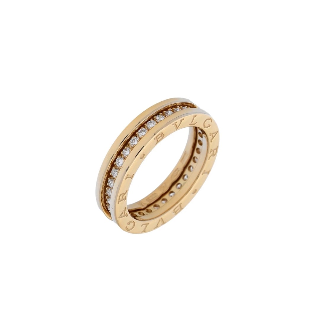 BVLGARI RING K18 YELLOW GOLD YG DIAMOND: BVLGARI Ring K18 Yellow Gold YG diamond Brand: BVLGARI Type: Ring Material: K18 Yellow Gold YG, Main Stone/Creation Natural Color: Yellow Gold Size: 5.5 - 5.75 US Accessories: None Accessories