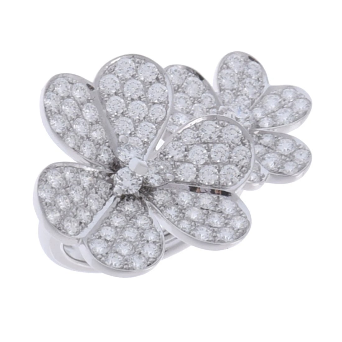 VAN CLEEF & ARPELS RING DIAMOND: Van Cleef & Arpels Ring diamond Brand: Van Cleef & Arpels Type: Ring Material: K18 White Gold WG, Main Stone/Creation Natural Color: White Gold Size: 4.5 US Accessories: None Accessories N