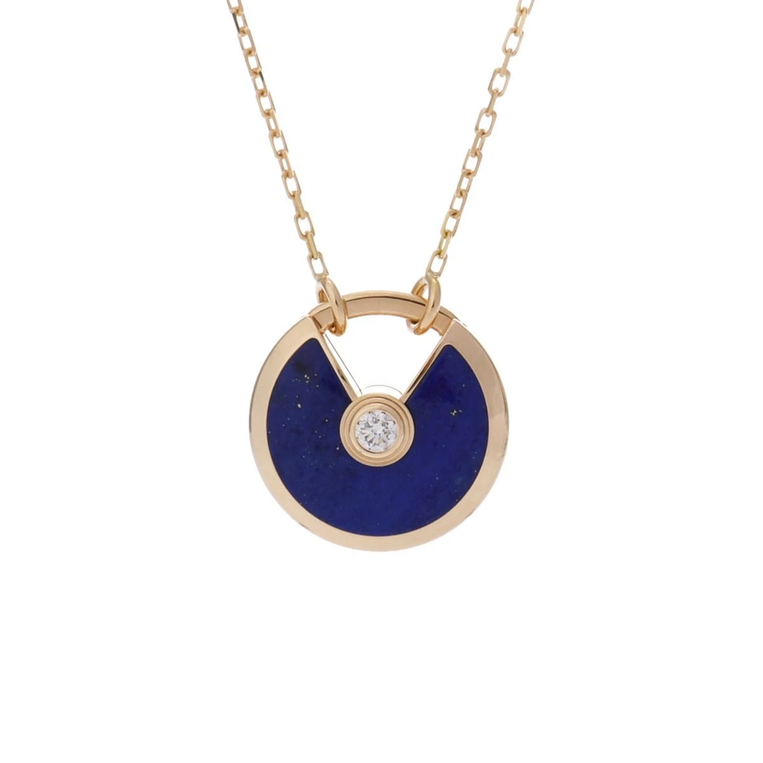 CARTIER NECKLACE LAPIS LAZULI/DIAMOND: CARTIER Necklace lapis lazuli/diamond Brand: CARTIER Type: Necklace Material: K18 Yellow Gold YG, Main Stone/Creation lapis lazuli Color: Yellow Gold Size: Top H/about 16.5mm W/about 16.8mm Chain