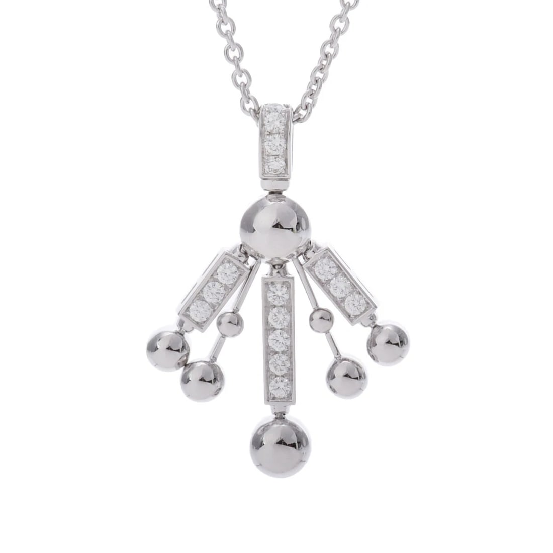 BVLGARI NECKLACE DIAMOND ASTRALE FIREWORKS NECKLACE: BVLGARI Necklace diamond Astrale Fireworks Necklace Brand: BVLGARI Type: Necklace Material: K18 White Gold WG, Main Stone/Creation Natural Color: White Gold Size: Top H/about 40.8mm W/about 30.8mm