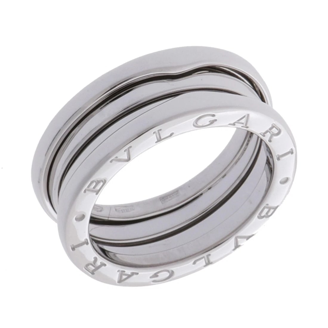 BVLGARI RING B-ZERO1 RING: BVLGARI Ring B-ZERO1 Ring Brand: BVLGARI Type: Ring Material: K18 White Gold WG, Color: White Gold Size: 7.25 US Accessories: None Accessories Notice: When purchasing pre-owned goods, plea