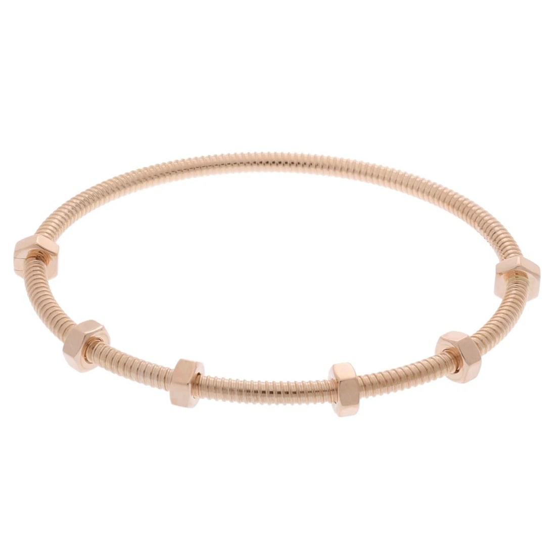 CARTIER BRACELET ECRUDO BRACELET: CARTIER Bracelet Ecrudo Bracelet Brand: CARTIER Type: Bracelet Material: 18K pink gold PG, Color: pink Gold Size: Breath width:about 3.5mmSize(Inch) Breath width:about 1.4inch Accessories: None