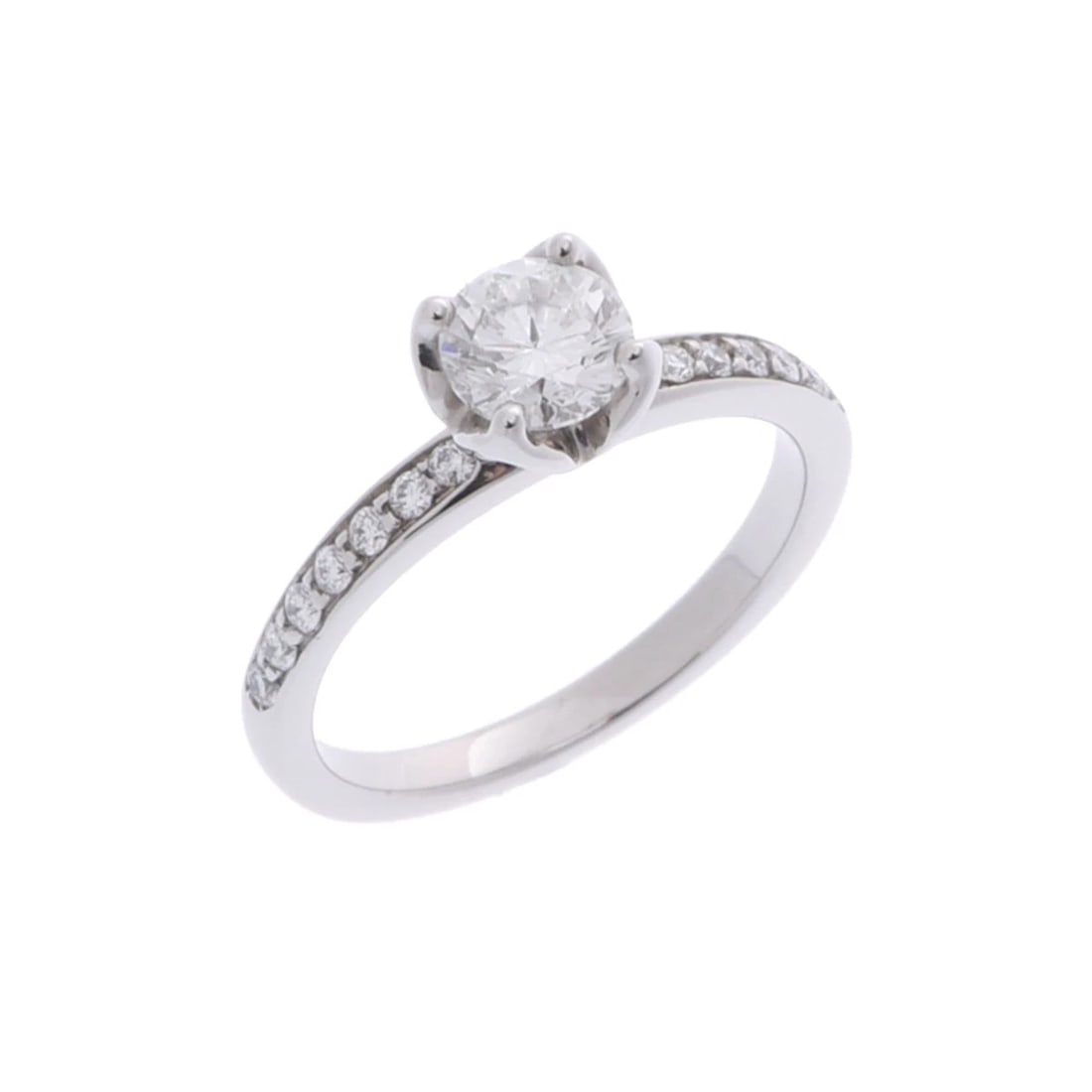 FRED RING DIAMOND DELPHINE RING: FRED Ring diamond Delphine Ring Brand: FRED Type: Ring Material: Pt950Platinum, Main Stone/Creation Natural Color: Silver Size: 3.75 US Accessories: None Accessories Notice: When purchasin