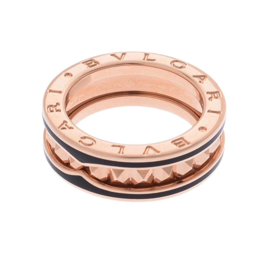 BVLGARI RING BLACK CERAMIC B-ZERO1 - 2