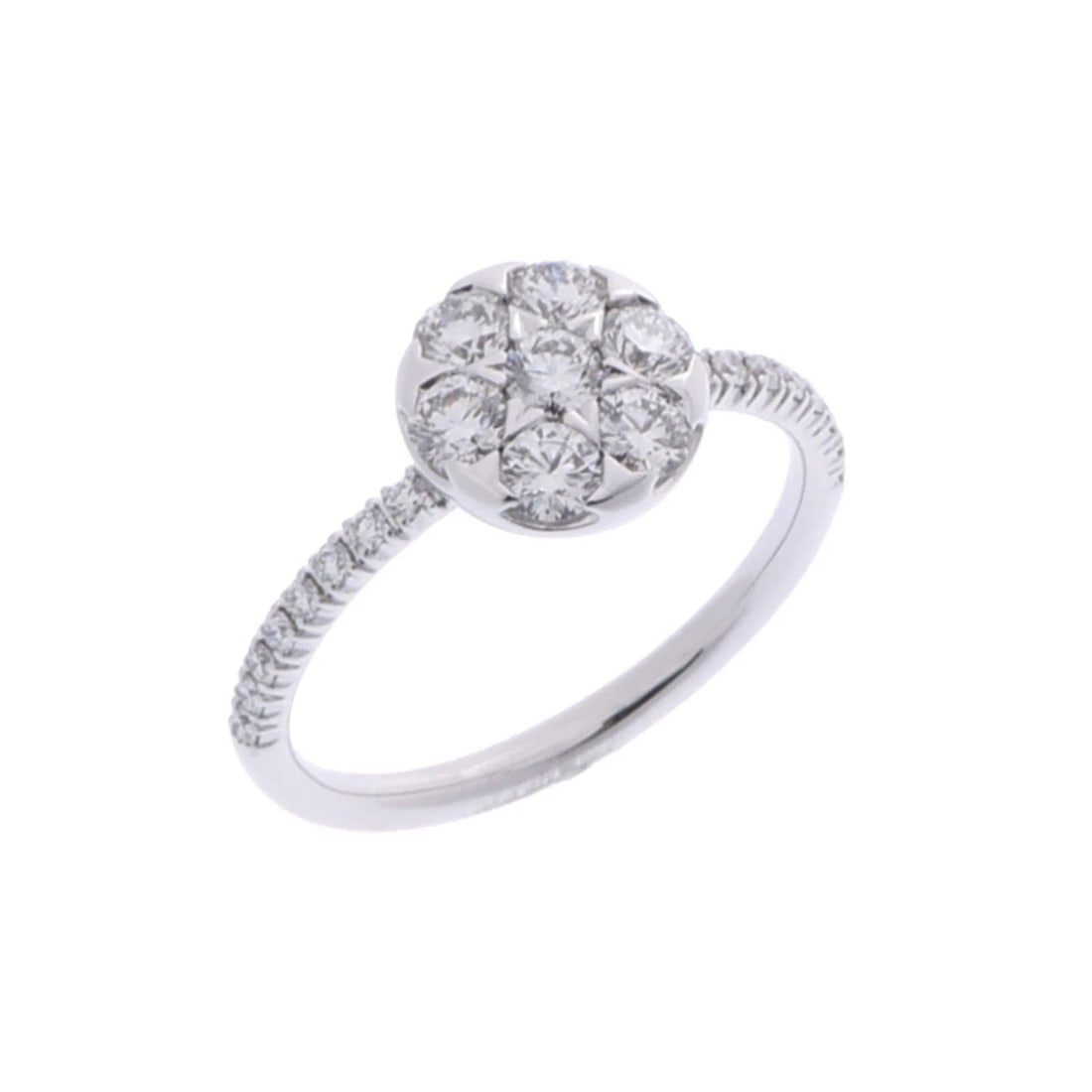 CARTIER RING DIAMOND ETENSERU RING: CARTIER Ring diamond Etenseru Ring Brand: CARTIER Type: Ring Material: K18 White Gold WG, Main Stone/Creation Natural Color: White Gold Size: 3.75 US Accessories: None Accessories Notice: When