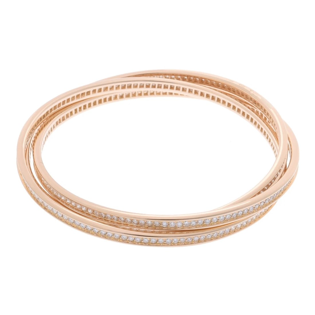 CARTIER BANGLE DIAMOND THREE-BANGLE BRACELET (1 of 2)