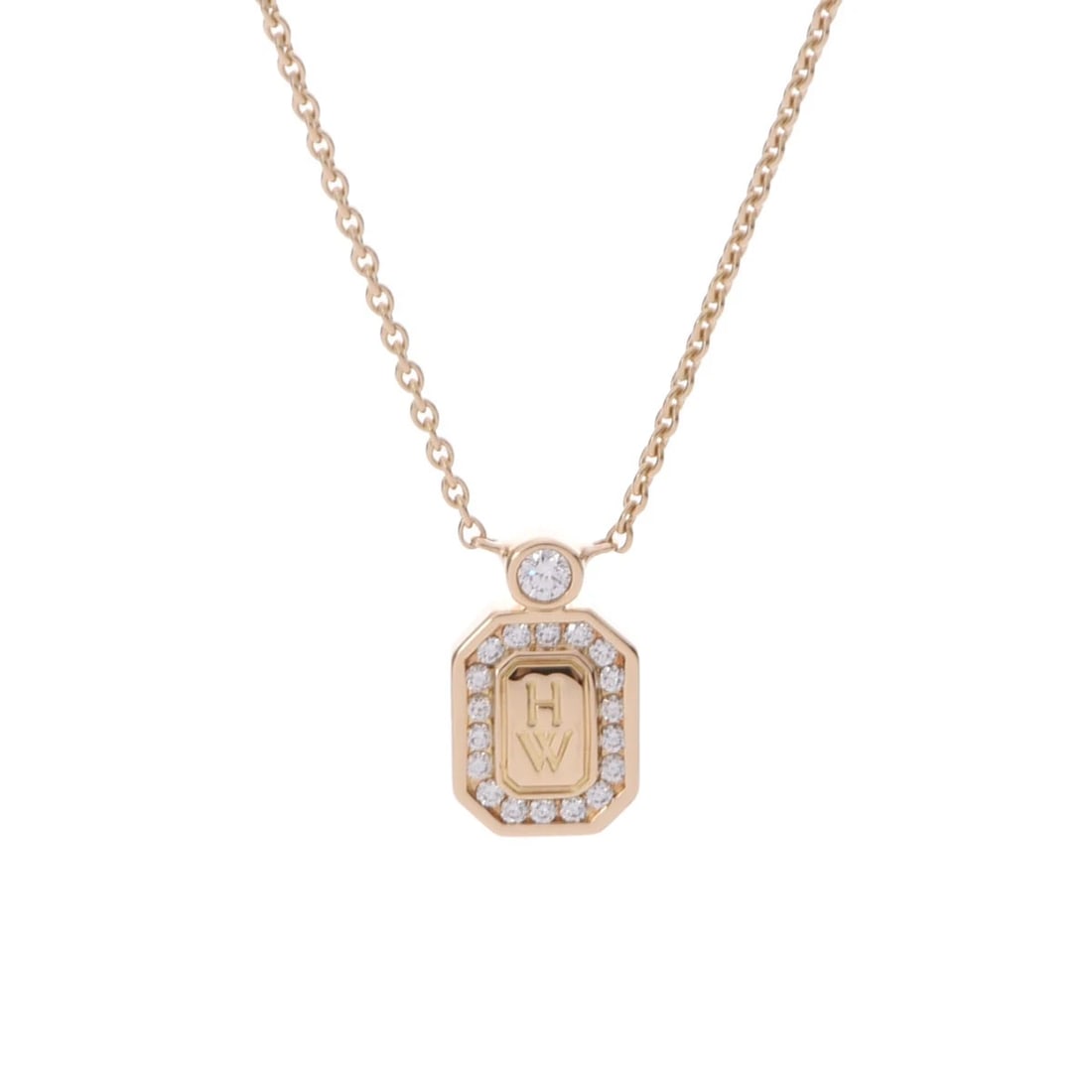 HARRY WINSTON NECKLACE DIAMOND: HARRY WINSTON Necklace diamond Brand: HARRY WINSTON Type: Necklace Material: K18 Yellow Gold YG, Main Stone/Creation Natural Color: Yellow Gold Size: Top H/about 12mm W/about 7mm Chain length:41cm Cha