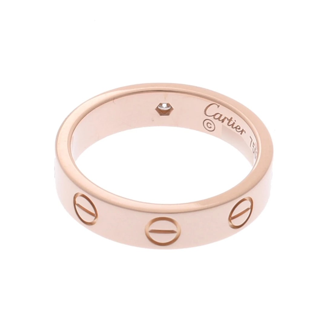 CARTIER RING DIAMOND MINI LOVE RING - 2