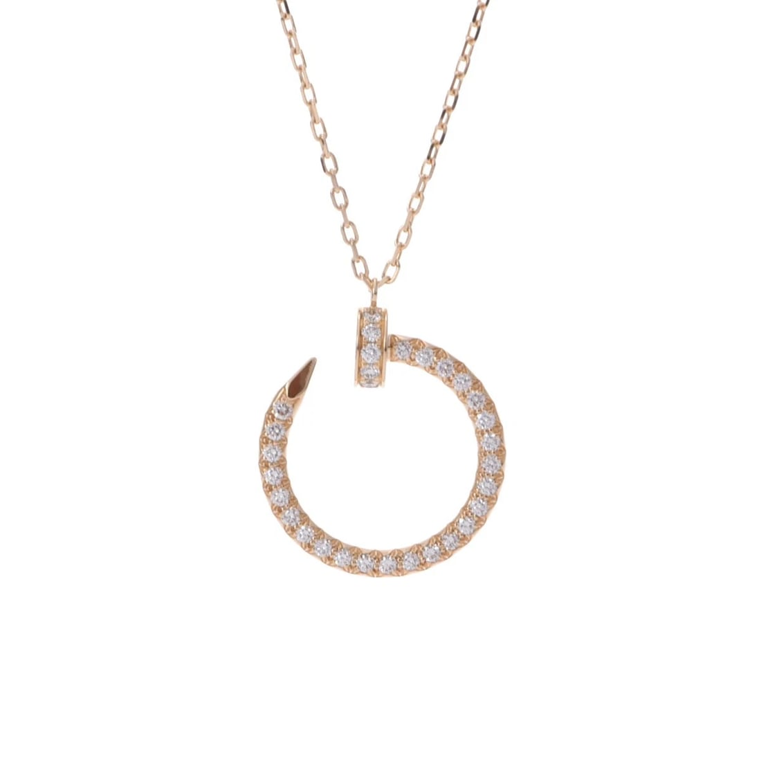 CARTIER NECKLACE K DIAMOND JUST ANKLE: CARTIER Necklace K diamond Just ankle Brand: CARTIER Type: Necklace Material: K18 Yellow Gold YG, Main Stone/Creation Natural Color: Yellow Gold Size: Top H/about 20.5mm W/about 18.5mm Chain