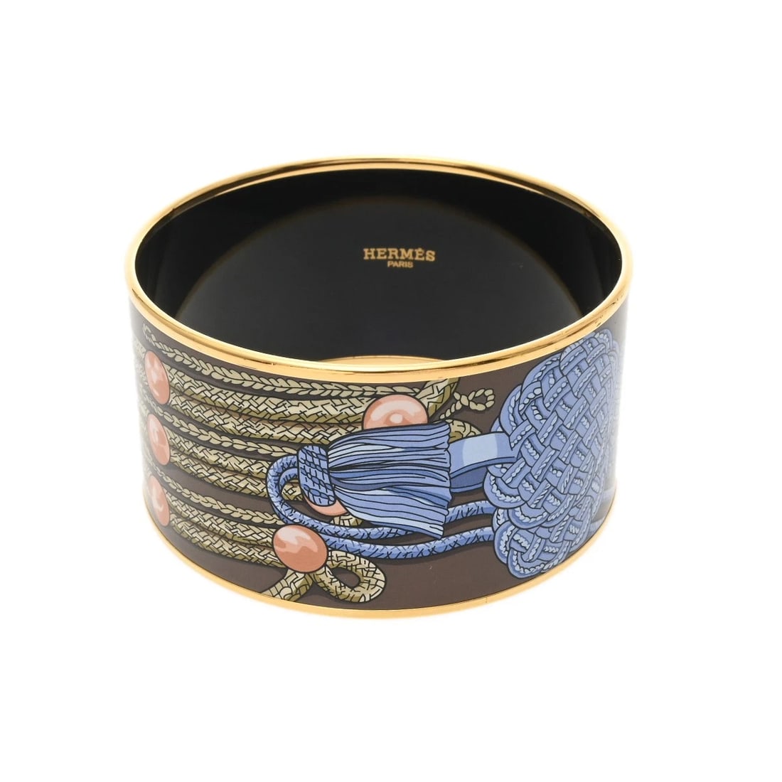 HERMES BRACELET ENAMEL ENAMELED TGM BANGLE: HERMES Bracelet enamel Enameled TGM Bangle Brand: HERMES Type: Bracelet Material: enamel, Color: multicolor Size: Breath width:about 38mmSize(Inch) Breath width:about 15.0inch Accessories: None
